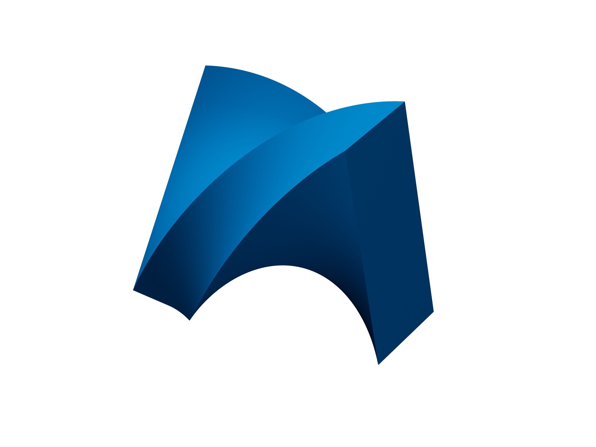 Dynamic logo isolated on a white background.